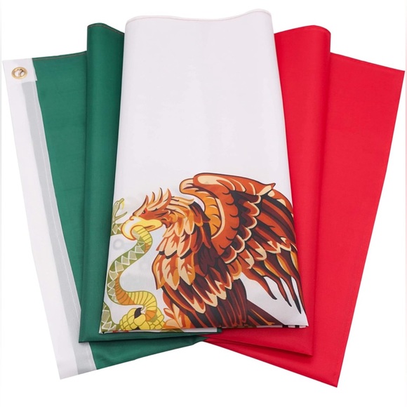Mexico Flag 3x5 Ft - 100D Thicker Polyester - Mexican MX National Flags Double S - Picture 3 of 5